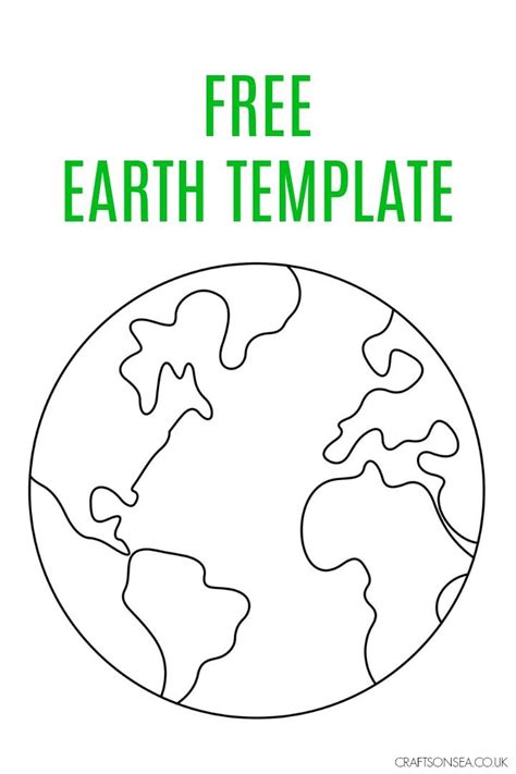 Free Printable Earth Template